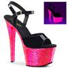 Pleaser - SKY309UVLG Sandale à bride à la cheville, Pole dance chaussures - Chaussures de pole dance - Rose Product image